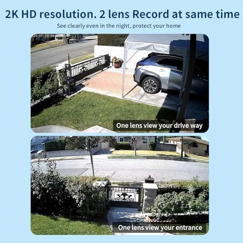 Dual Lens Security Camera — Security Camera, ESCANU