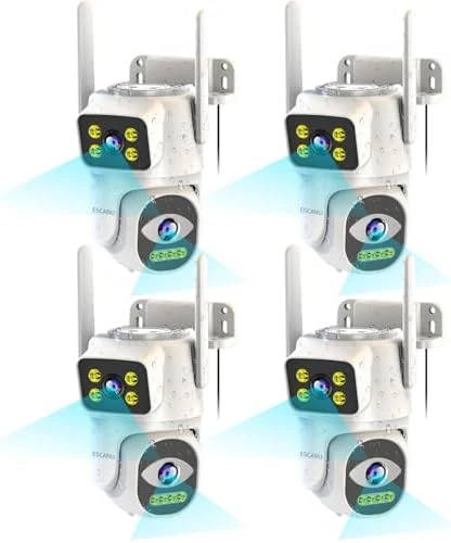 Dual Lens Security Camera — Security Camera, ESCANU