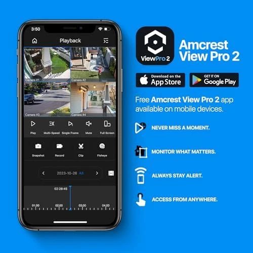 Dual-Lens Security WiFi Camera — Security Camera, Amcrest