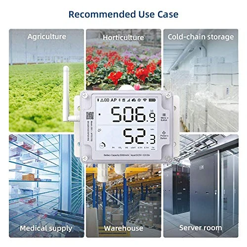 GS1-AETH1RS + Soil Temperature Moisture Probe Ethernet Thermometer Hygrometer, WiFi Temperature Humidity Sensor, Digital... — Soil Moisture Sensor, UbiBot