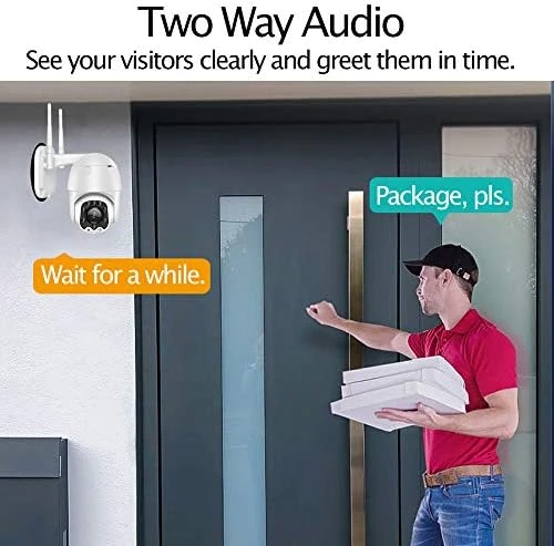 Outdoor PTZ WiFi IP Security Camera 1080P with Color Night Vision — Security Camera, Alptop
