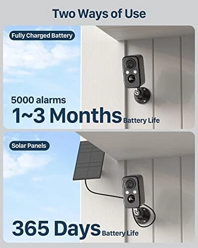 Security Cameras Wireless Outdoor with Solar Panel — Security Camera, IHOXTX