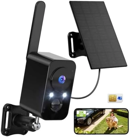 Security Cameras Wireless Outdoor with Solar Panel — Security Camera, IHOXTX