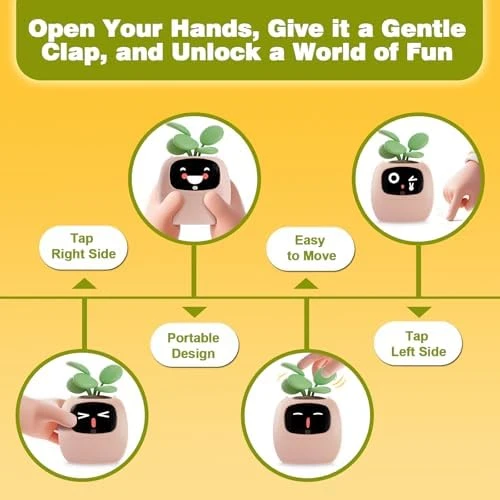 Smart Plant Pot with Visual Display — Soil Moisture Sensor, PLANTSIO