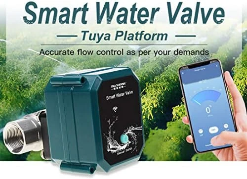 Smart Water Valve WiFi Remote Control Faucet Timer — Water Shut Off Valve, FRANKEVER