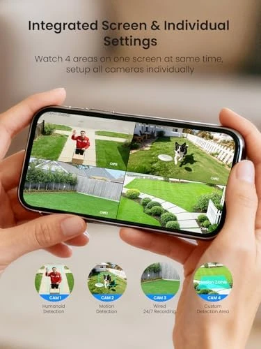 Solar Cameras 4-Pack Kit — Security Camera, GAIEXCE