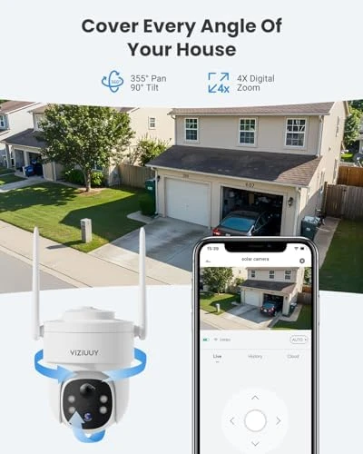 Solar Security Camera Wireless Outdoor — Security Camera, VIZIUUY