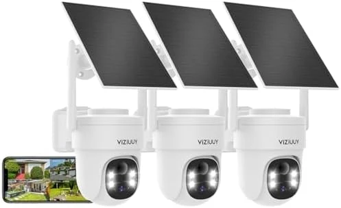 Solar Security Camera Wireless Outdoor — Security Camera, VIZIUUY