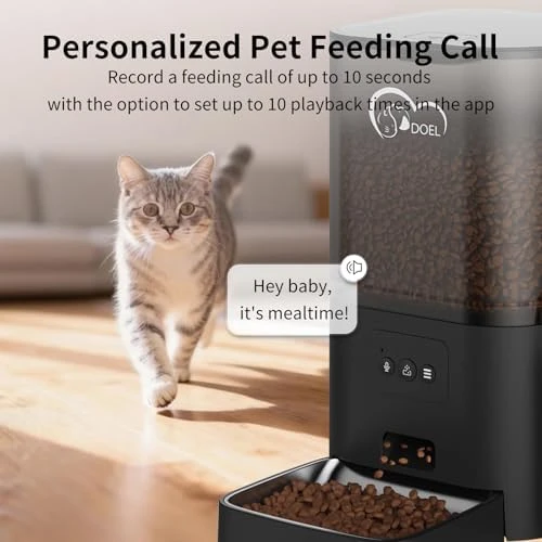 2.4GHz WiFi Automatic Cat Feeder and Water Fountain — Automatic Pet Feeder, DOEL
