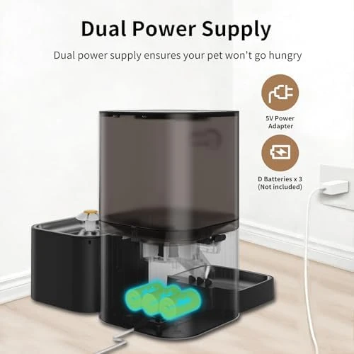 2.4GHz WiFi Automatic Cat Feeder and Water Fountain — Automatic Pet Feeder, DOEL