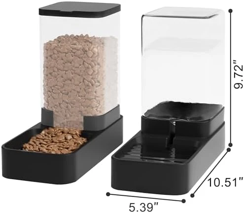 Automatic Cat Feeder and Water Dispenser Set with Pet Food Bowl — Automatic Pet Feeder, Wefeedy