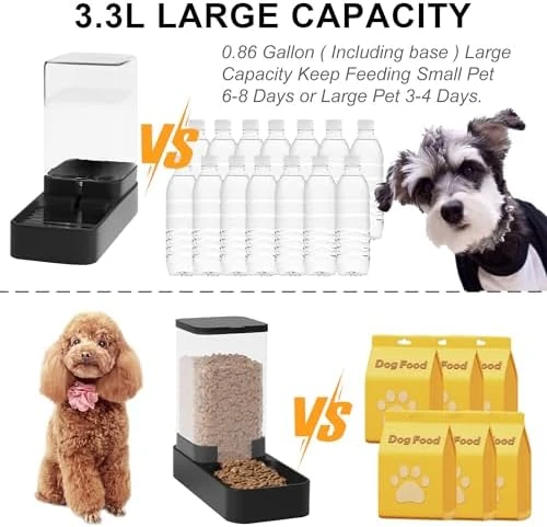 Automatic Cat Feeder and Water Dispenser Set with Pet Food Bowl — Automatic Pet Feeder, Wefeedy