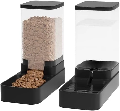 Automatic Cat Feeder and Water Dispenser Set with Pet Food Bowl — Automatic Pet Feeder, Wefeedy