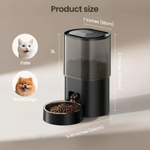 Automatic Cat Feeder and Water Fountain 2-in-1 — Automatic Pet Feeder, Evoliq