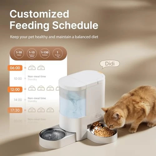 Automatic Cat Feeder and Water Fountain — Automatic Pet Feeder, DUDUPET