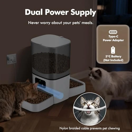 Automatic Cat Feeder for 2 Cats — Automatic Pet Feeder, MRSDAYU
