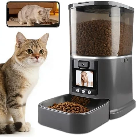 Automatic Cat Feeder with Camera and Two-Way Audio — Automatic Pet Feeder, NUANTU
