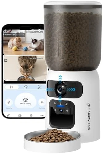 Automatic Cat Feeder with Movable Camera — Automatic Pet Feeder, Centvicam