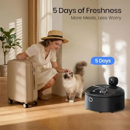 Automatic Wet Food Cat Feeder with 3MP Camera — Automatic Pet Feeder, Invengo