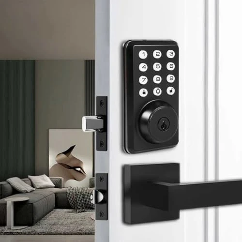 Keyless Entry Door Lock with Handle Set — Smart Lock, XIANJU