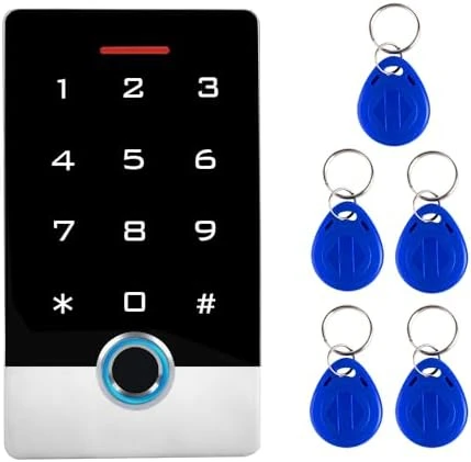 Wireless WiFi Access Control System, Fingerprint Password Stand-Alone Door Access Control Keypad with ID Keyfob — Smart Lock, AMOCAM