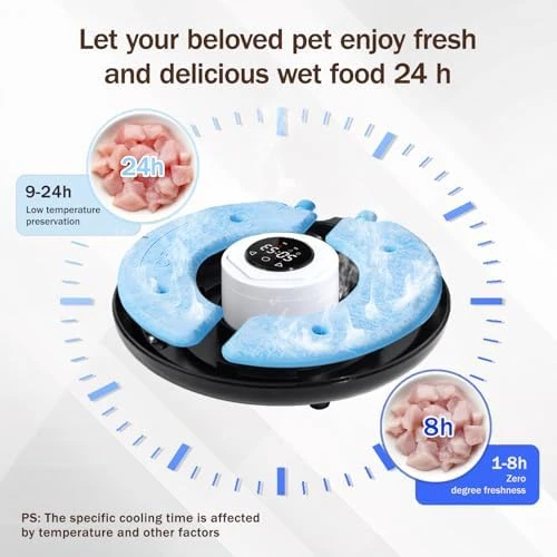 Auto Refrigerated Wet Food Feeder — Automatic Pet Feeder, Bsemax