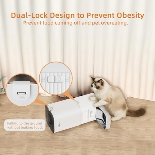 Automatic Cat and Dog Feeder with WiFi and App Control — Automatic Pet Feeder, UPAWPIA