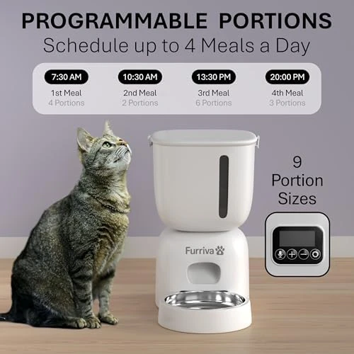 Automatic Cat Feeder and Water Fountain Set — Automatic Pet Feeder, Furriva