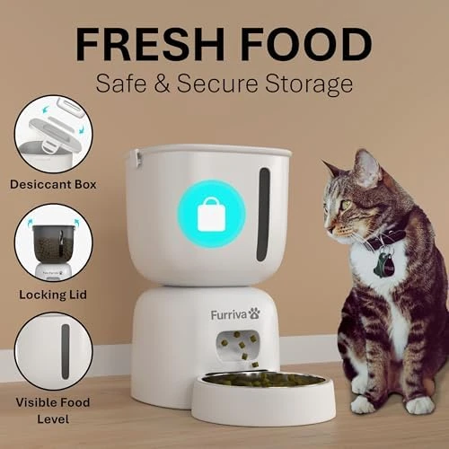 Automatic Cat Feeder and Water Fountain Set — Automatic Pet Feeder, Furriva