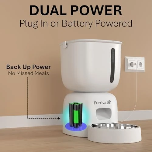 Automatic Cat Feeder and Water Fountain Set — Automatic Pet Feeder, Furriva