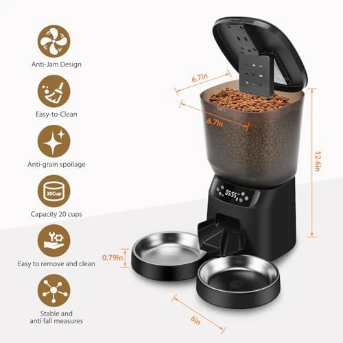 Automatic Cat Feeder for Two Cats — Automatic Pet Feeder, KATALICLAB