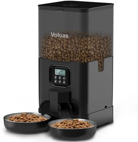 Automatic Cat Feeder for Two Cats — Automatic Pet Feeder, Voluas
