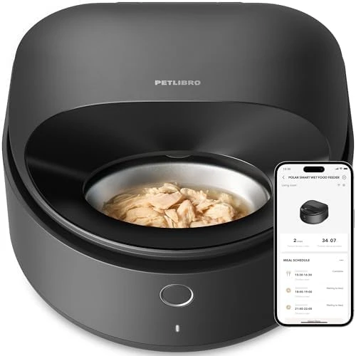 Automatic Cat Feeder for Wet Food, Refrigerated Cat Feeder with Stainless Steel Bowl and Semiconductor Cooling — Automatic Pet Feeder, PETLIBRO