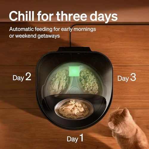 Automatic Cat Feeder for Wet Food, Refrigerated Cat Feeder with Stainless Steel Bowl and Semiconductor Cooling — Automatic Pet Feeder, PETLIBRO