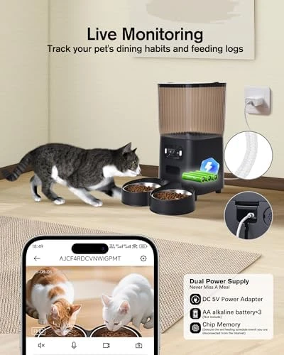 Automatic Cat Feeder with Camera — Automatic Pet Feeder, Junbec-Pet