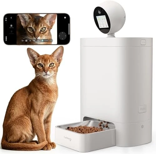 Automatic Cat Feeder with Camera — Automatic Pet Feeder, FEELNEEDY