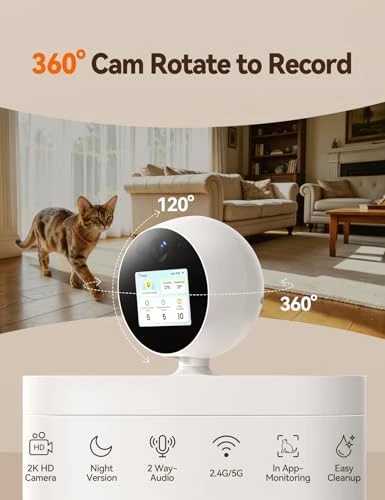 Automatic Cat Feeder with Camera — Automatic Pet Feeder, FEELNEEDY