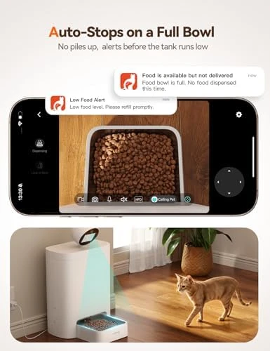 Automatic Cat Feeder with Camera — Automatic Pet Feeder, FEELNEEDY
