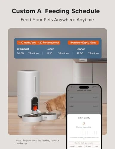 Automatic Cat Feeder with WiFi and Remote Control — Automatic Pet Feeder, WOPET