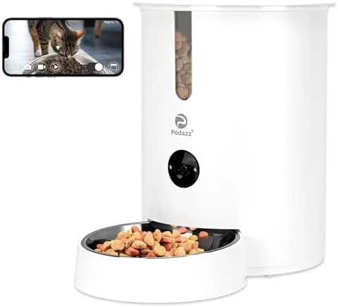 Automatic Cat Feeders with 1080P HD Camera — Automatic Pet Feeder, Podazz