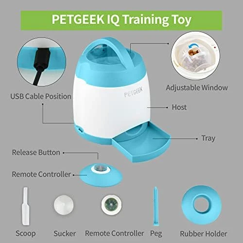 Automatic Dog Treat Dispenser — Automatic Cat Toy, PETGEEK