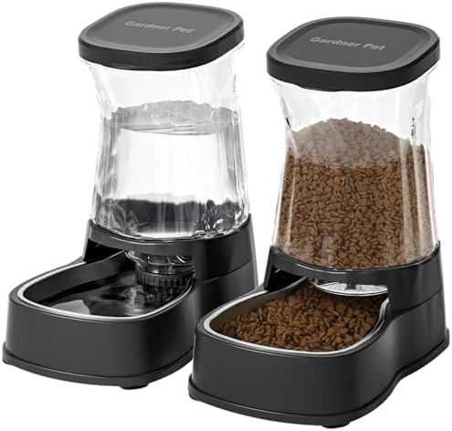 Automatic Dog Water Dispenser & Food Feeder Set — Automatic Pet Feeder, Gardner Pet