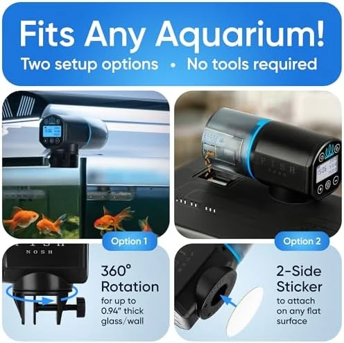 Automatic Fish Feeder for Aquarium — Automatic Pet Feeder, FISHNOSH