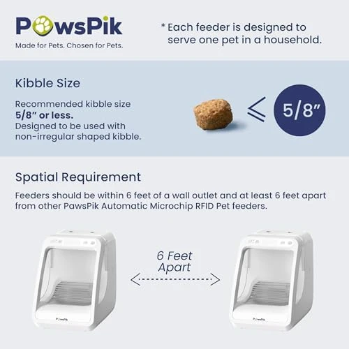 Automatic Microchip RFID Cat Feeder — Automatic Pet Feeder, PAWSPIK