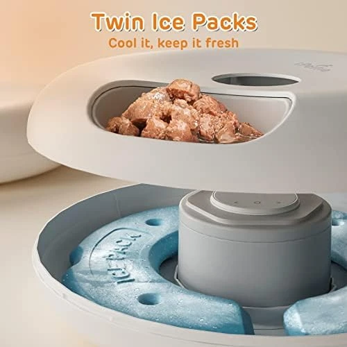 Donut Frost 6 Meal Cordless Automatic Pet Feeder — Automatic Pet Feeder, iPettie