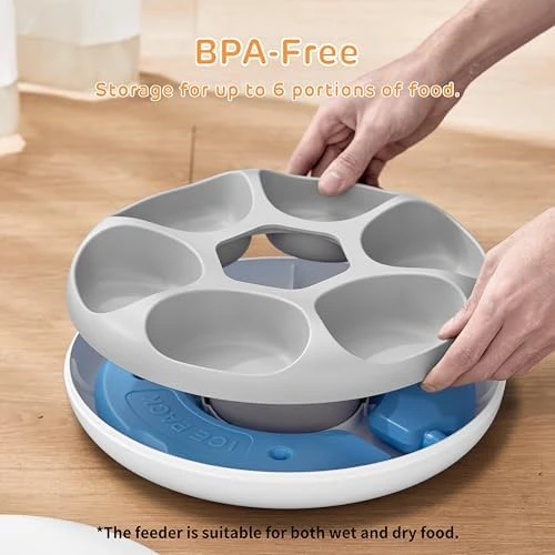 Donut Frost 6 Meal Cordless Automatic Pet Feeder — Automatic Pet Feeder, iPettie