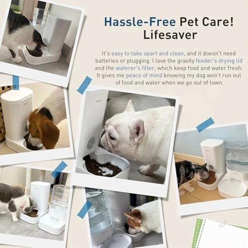 Gravity Cat Feeder, Dog Food Dispenser — Automatic Pet Feeder, PAWGETHER