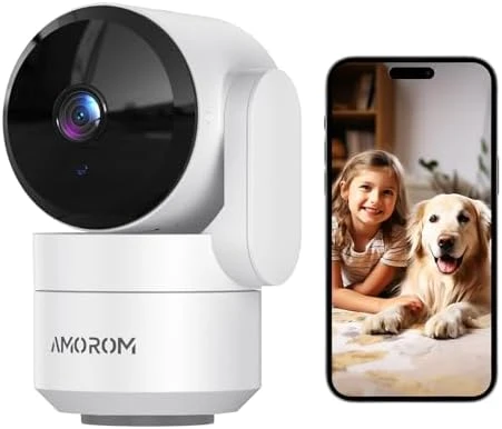 Indoor Security Camera 360° with Pan/Tilt — Security Camera, AMOROM