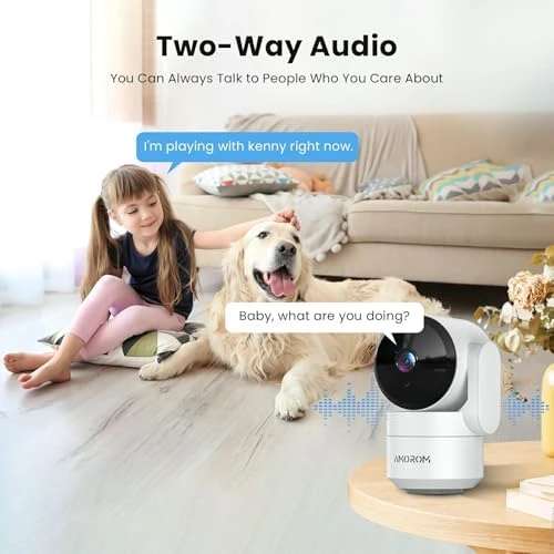 Indoor Security Camera 360° with Pan/Tilt — Security Camera, AMOROM