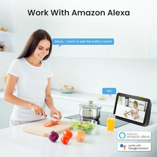 Indoor Security Camera 360° with Pan/Tilt — Security Camera, AMOROM